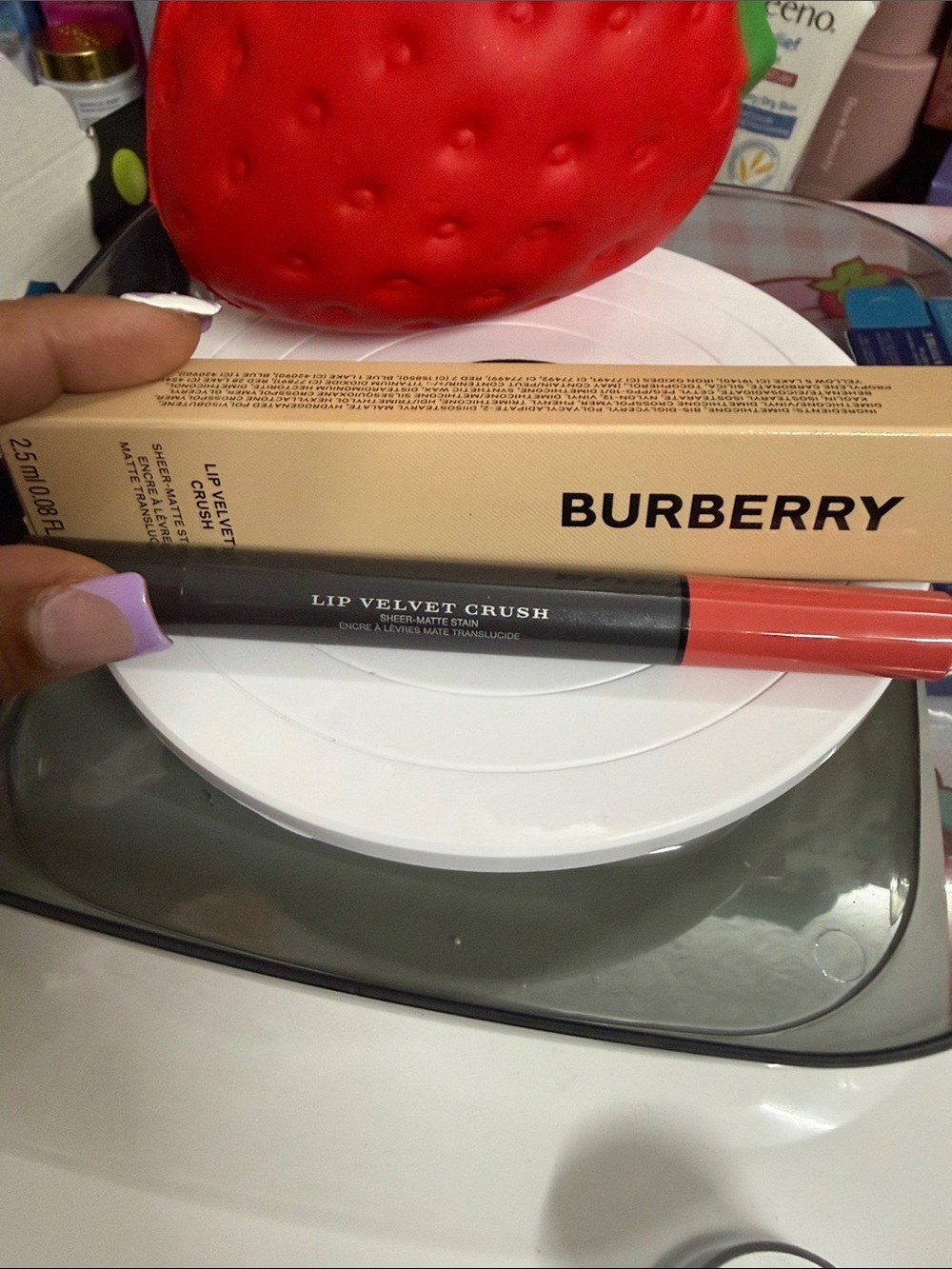 Burberry Lip Velvet Crush Sheer-Matte Lip Stain - Coral